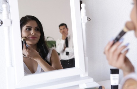 Hot Latina teen Katya Rodriguez gets banged as she was getting ready to go out