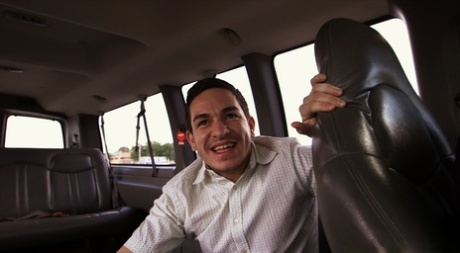 Ginger cutie Miranda Mills gets picked up and screwed by a stranger in a van