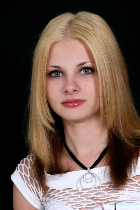 skinny blue-eyed beauty strips at a casting and shows her tiny tits and ass