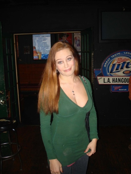 Sexy amateur wives show off their big tits and pussies at a nightclub