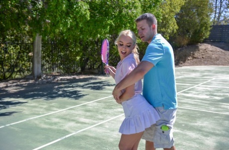 Petite MILF Aaliyah Love gets fucked by her tennis coach after practice