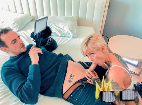 Slutty tattooed MILF Vicky Hundt gets fucked & filmed on the first date