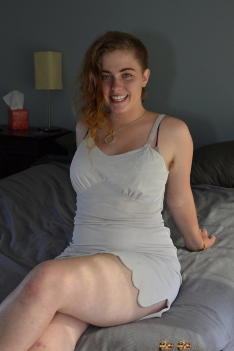 Curly haired amateur Moth unveils her beautiful breasts  her hairy pussy