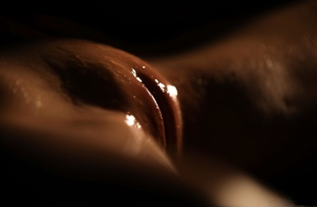 Inked teen Anna de Ville gets her muff oiled up and boned in the dark