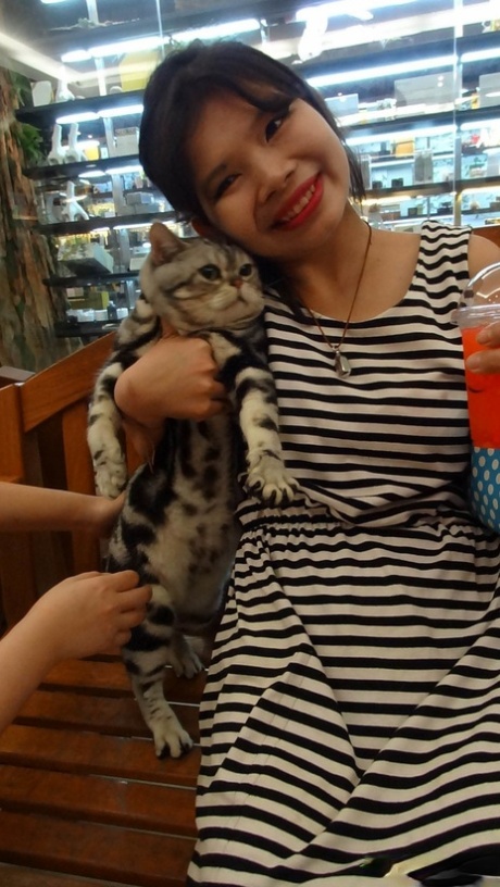 Beautiful Thai girl Nana gets picked up at the shopping mall and fucked