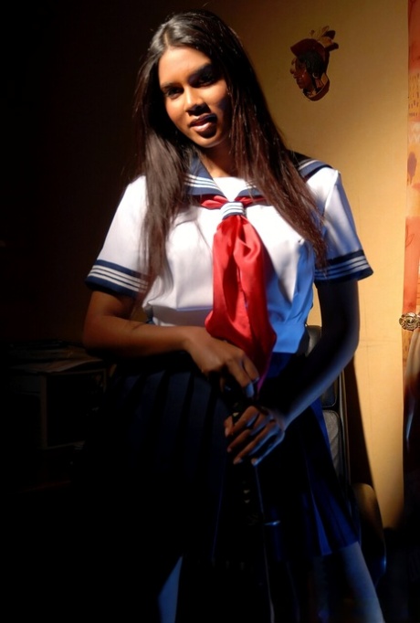 College Uniform featuring Serena Naked Pics