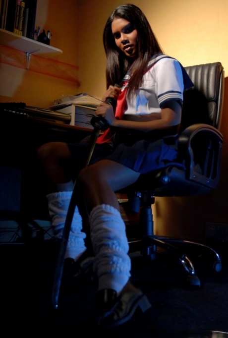 College Uniform featuring Serena Naked Pics