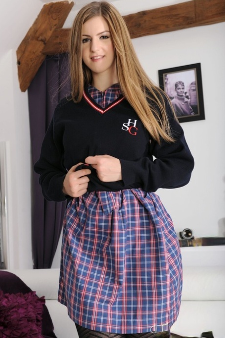College Uniform performed by Stella Cox Nude XXX